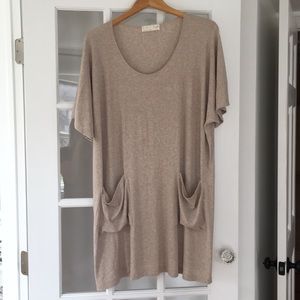 Hatch Collection The Errands Dress Oatmeal Size 1